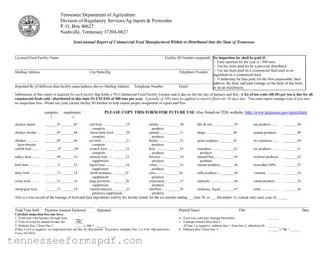 Fill Out Your Ag 0654 Tennessee Form