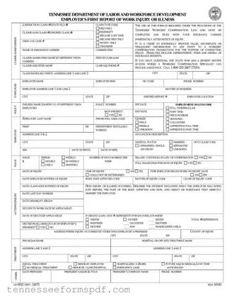 Fill Out Your Tennessee First Report Form