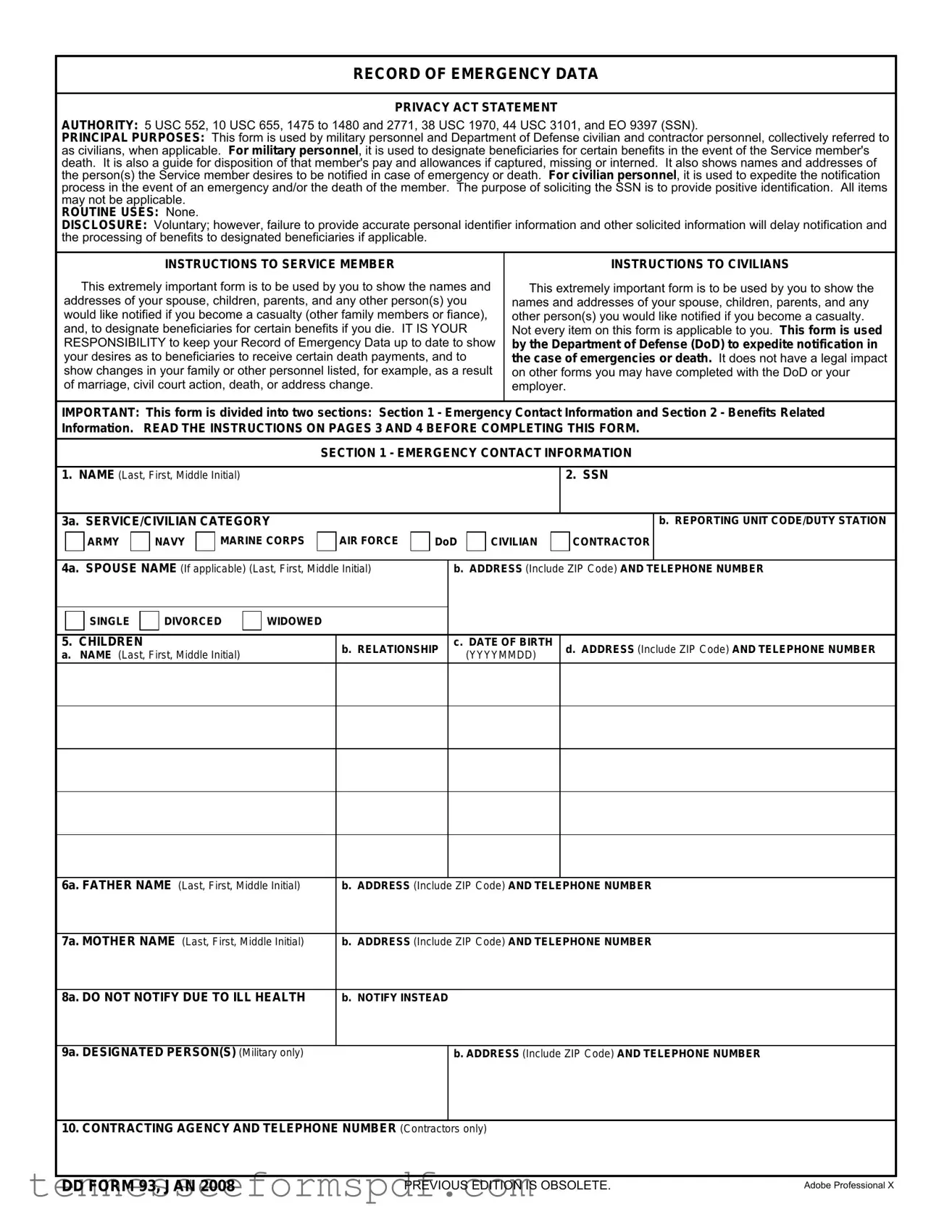 Fill Out Your Tennessee DHS Family Assistance Application Form